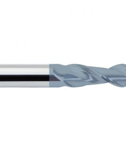M.A.Ford 77018 TuffCut AL 2 Flute Ball Nose End Mill 1/2x1-1/4x3x1/2 Shk ALtima