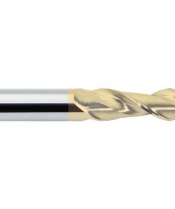M.A.Ford 77020 TuffCut AL 2 Flute Ball Nose End Mill 1/2x1-1/4x3x1/2 Shk Fordlube