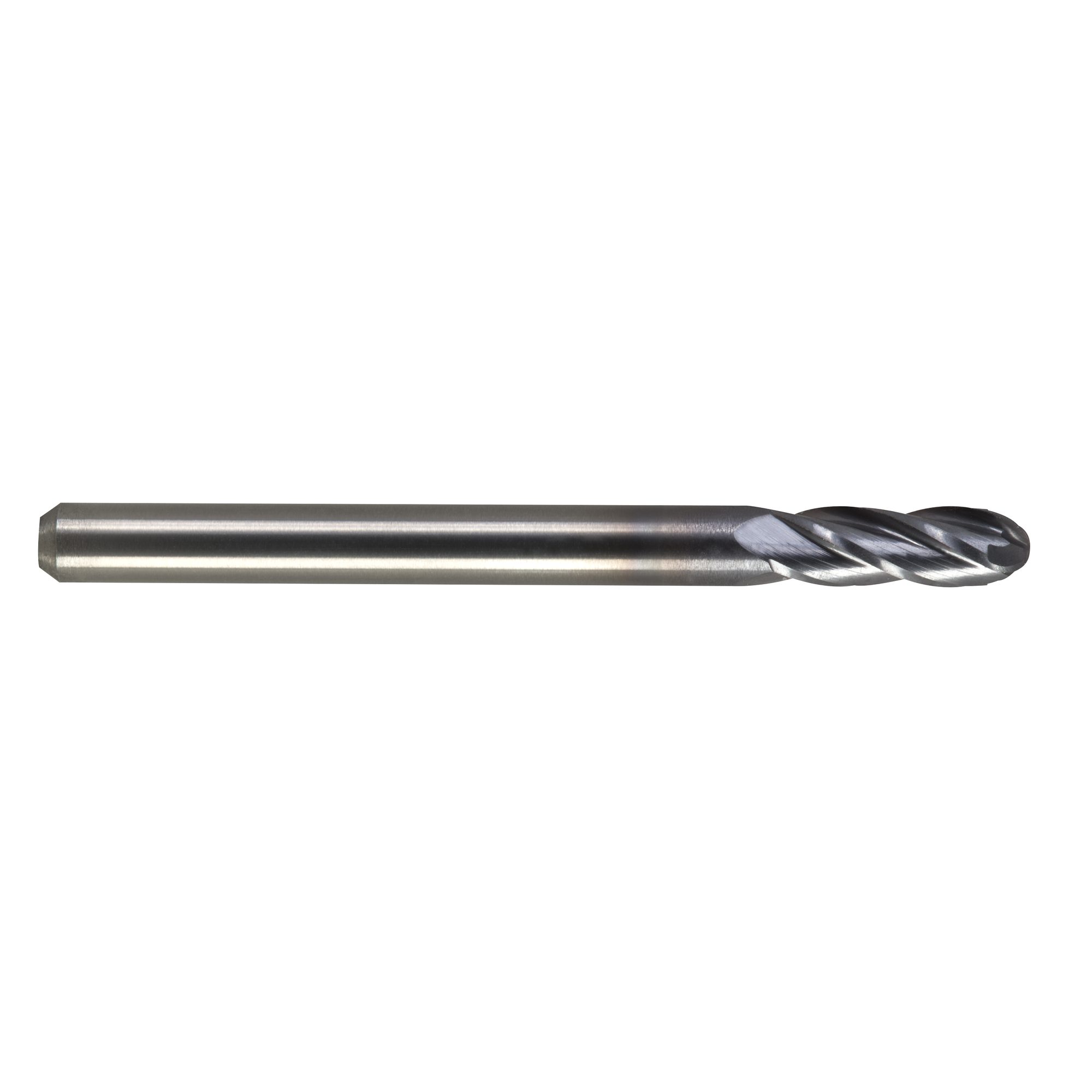 M.A.Ford 14038 TuffCut GP 4 Flute Ball Nose End Mill 1/8x3/8x1-1/2 TiCN