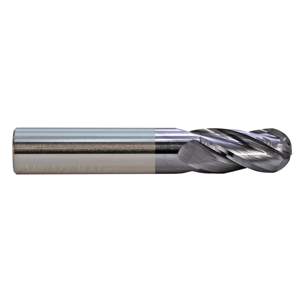 M.A.Ford 59001 TuffCut GP 4 Flute Ball Nose End Mill 9/16x1-1/8x3-1/2 ALtima