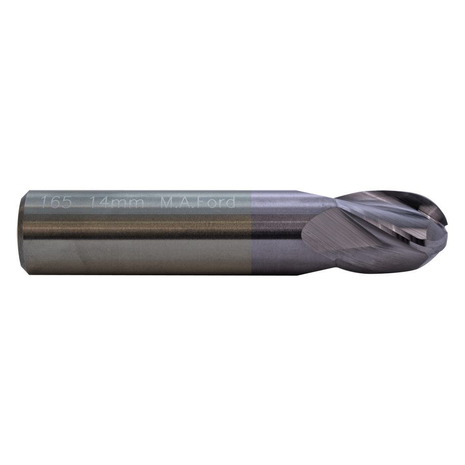 M.A.Ford 56534 TuffCut GP 4 Flute Ball Nose End Mill Stub 1/8x1/4x1-1/2 ALtima