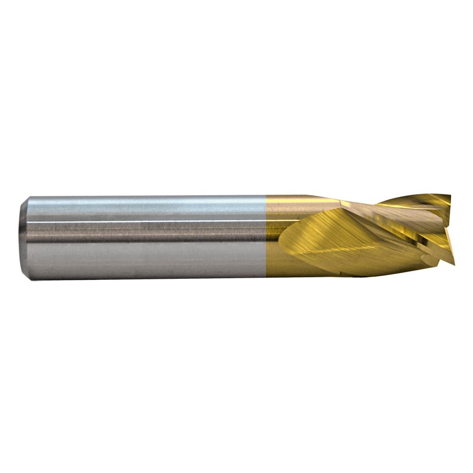 M.A.Ford 56925 TuffCut GP 3 Flute End Mill Stub 12mmx16x64 TiN